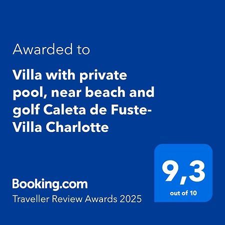 Villa with private pool, near beach&golf Caleta de Fuste- Villa Charlotte Costa De Antigua Esterno foto